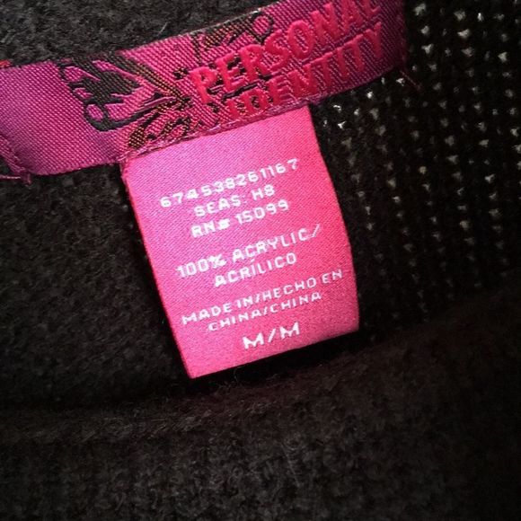 Cowl Neck Brown Short Sleeve Sweater Dress, Medium - Picture 6 of 7